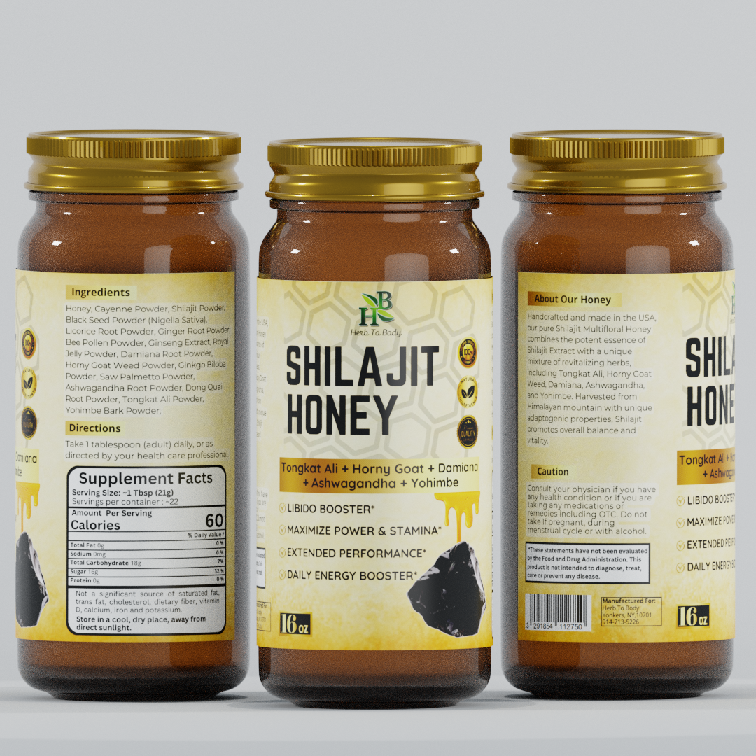 Shilajit Honey 16oz | Shilajit and Honey Blend