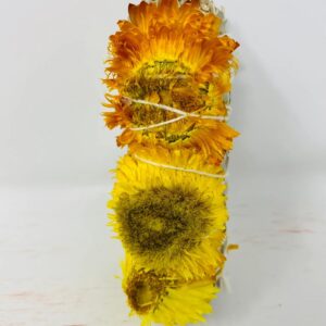 Sunflower with White Sage smudge bundle