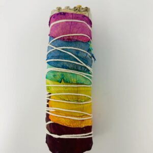7 Chakras with White Sage smudge bundle
