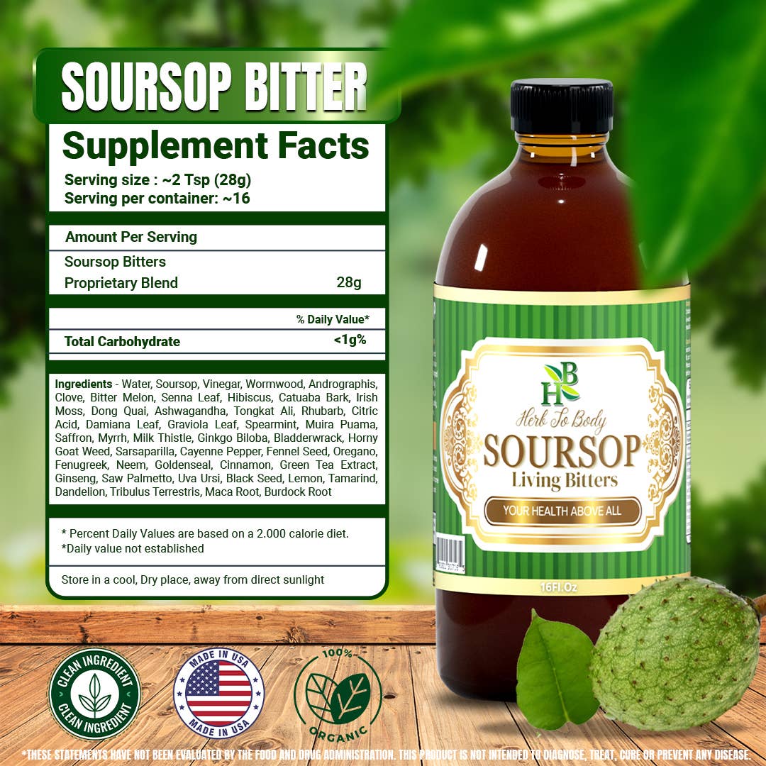 Soursop Bitters 16oz - Botanical Blend