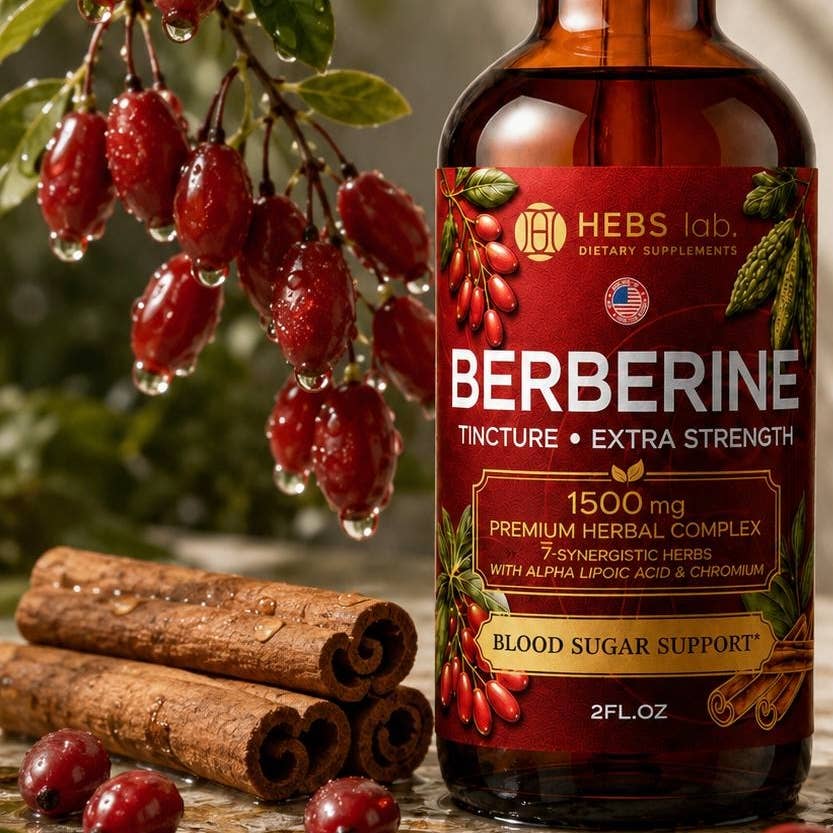  Blood Sugar Support Herbal Complex 1500mg — BERBERINE + ALA