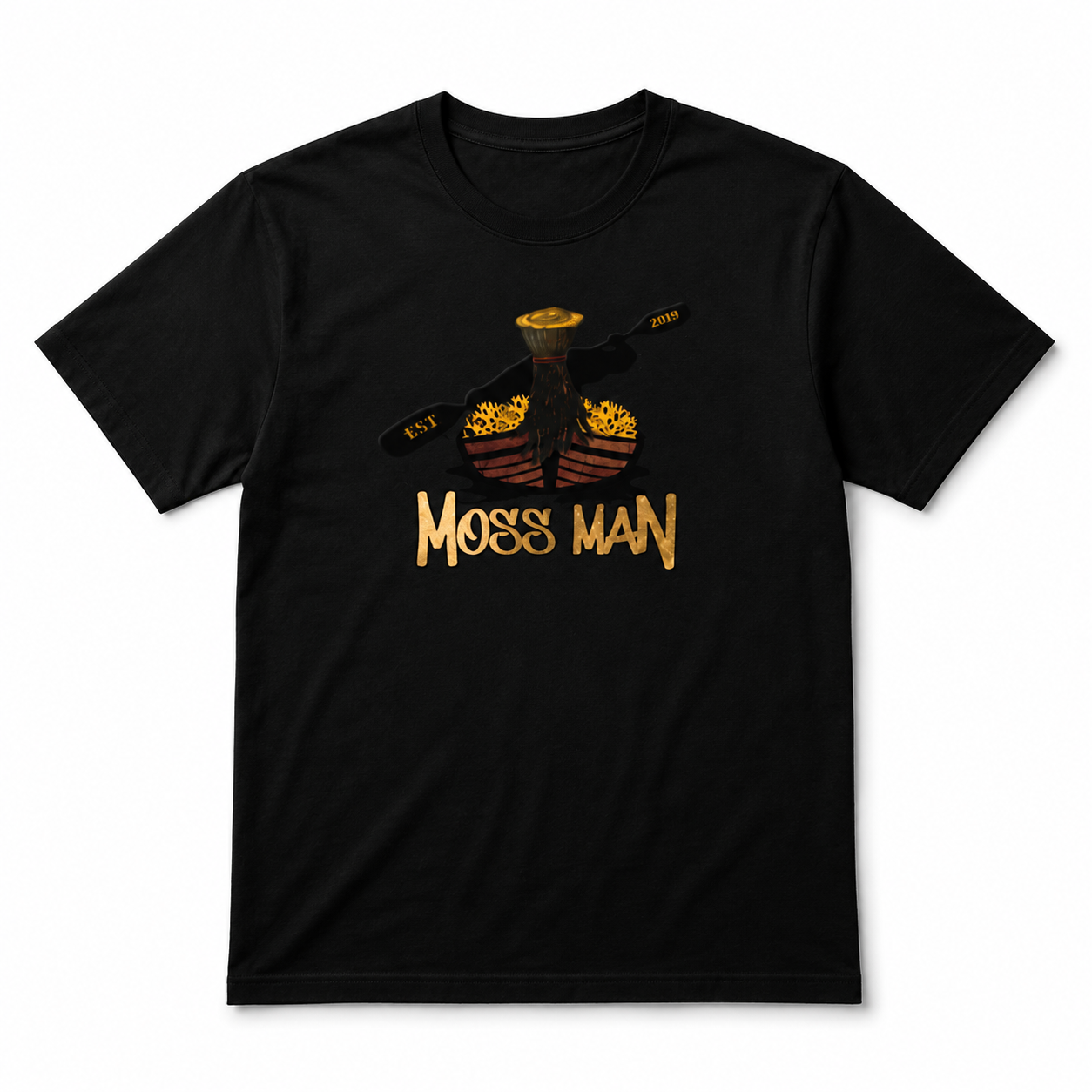 Moss Man Logo Tee front