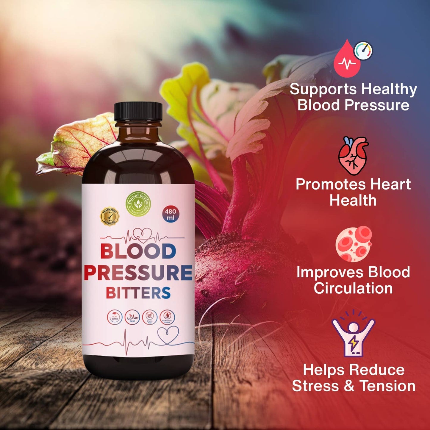 Blood Pressure Bitters 480 mls