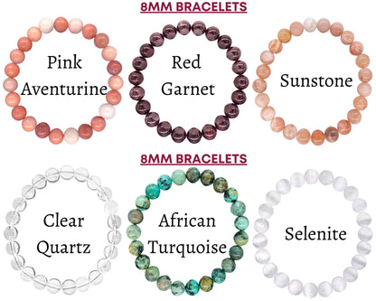 Green Aventurine Bead Bracelet — 8 mm
