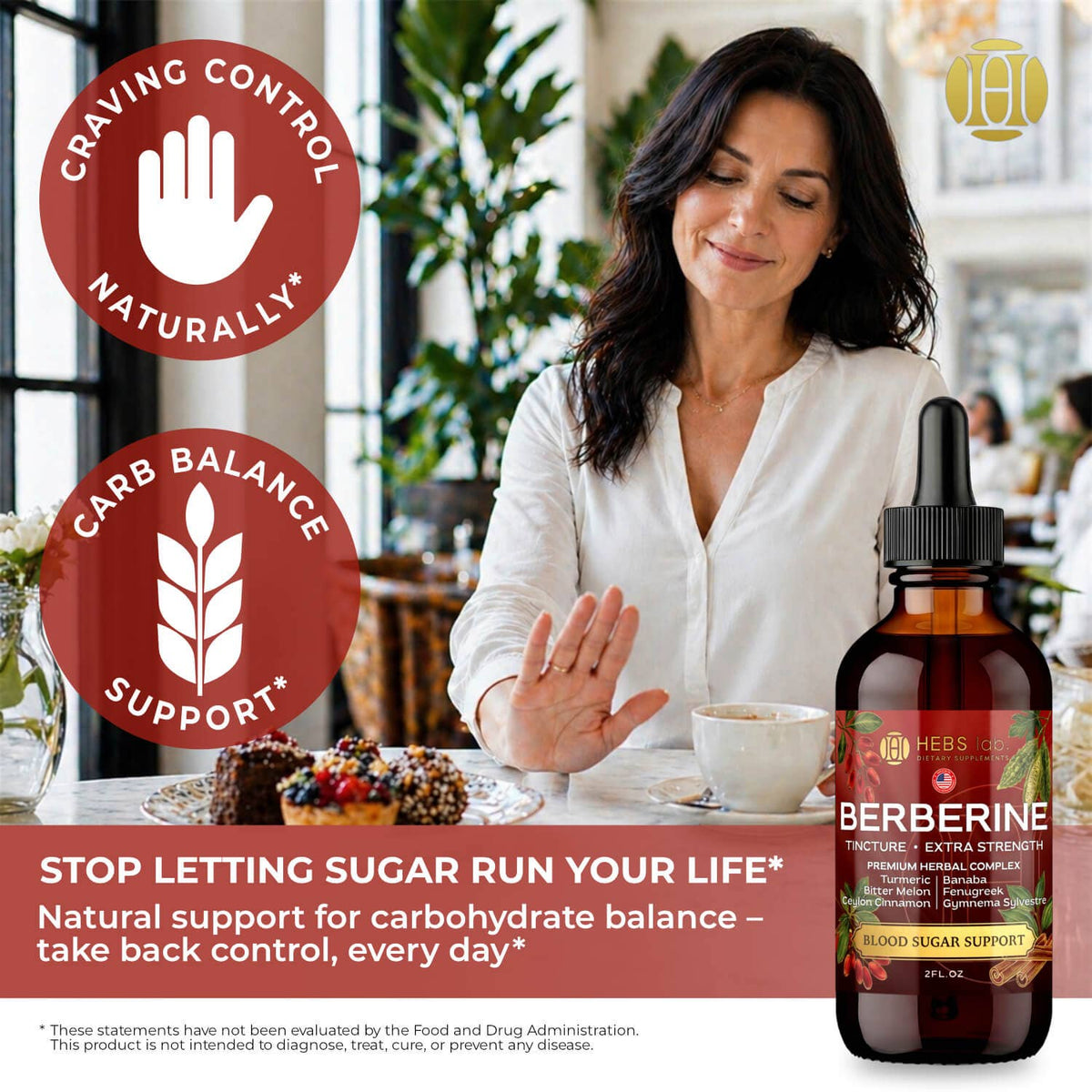  Blood Sugar Support Herbal Complex 1500mg — BERBERINE + ALA