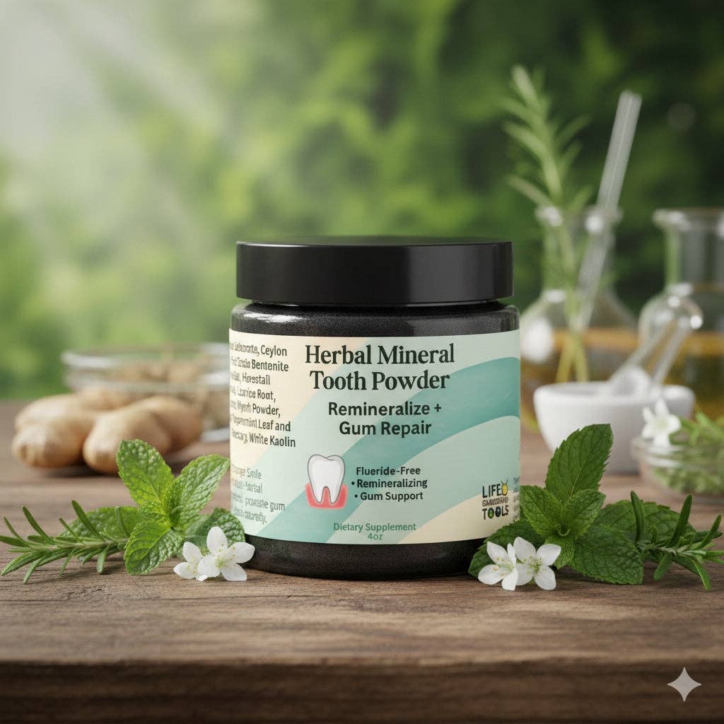Herbal Mineral Tooth Powder - Fluoride-Free
