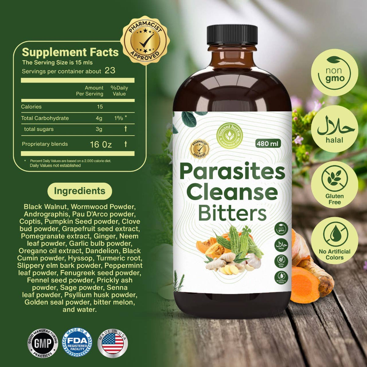 Parasite Cleanse Bitters | 480 ml
