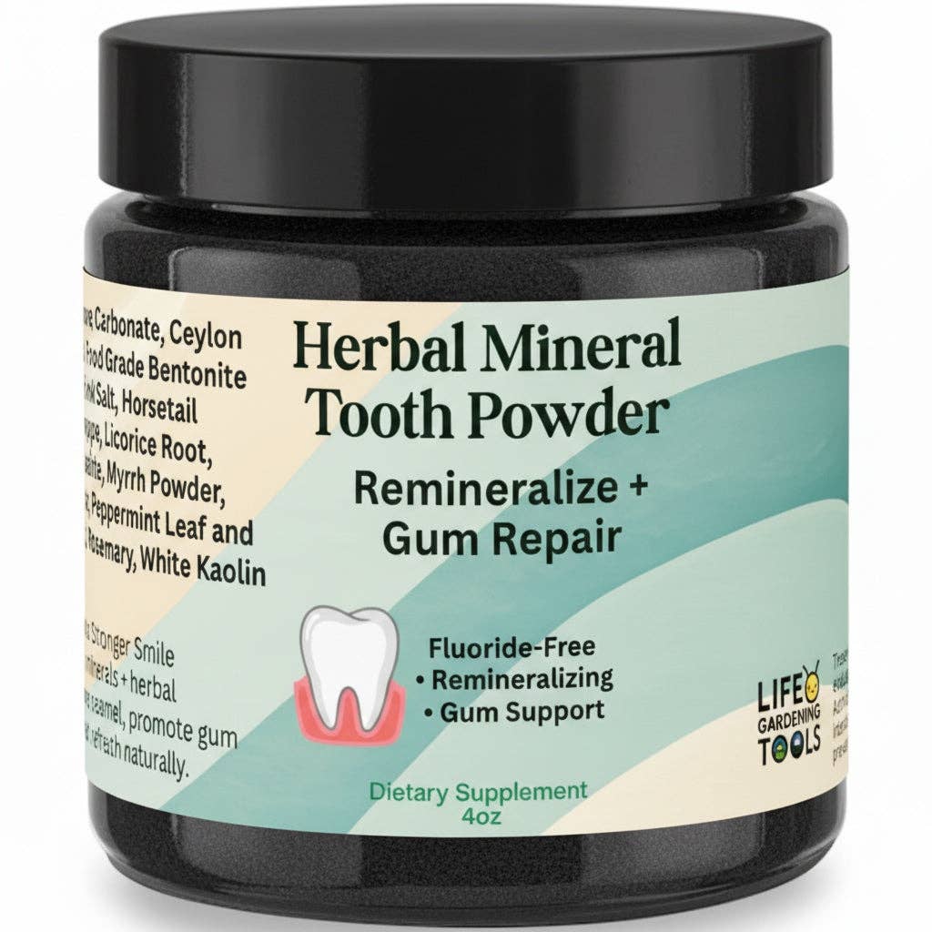 Herbal Mineral Tooth Powder - Fluoride-Free