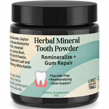 Herbal Mineral Tooth Powder - Fluoride-Free