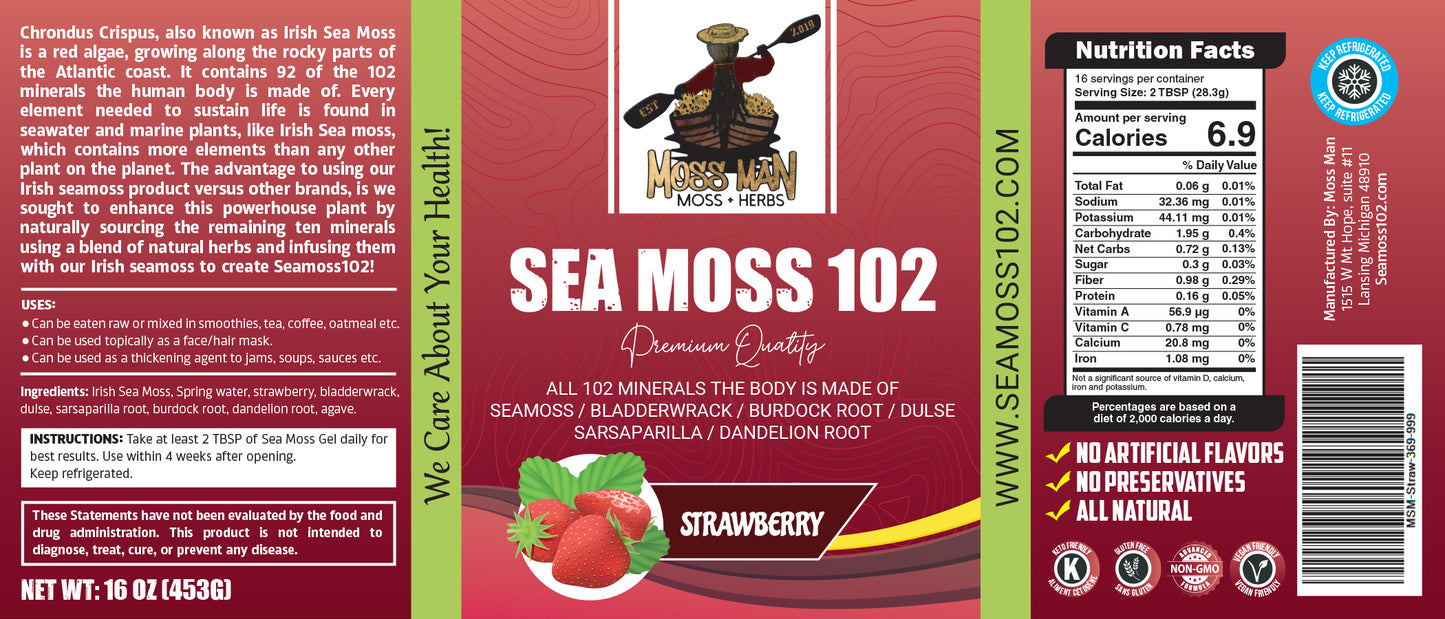Sea Moss 102 Strawberry