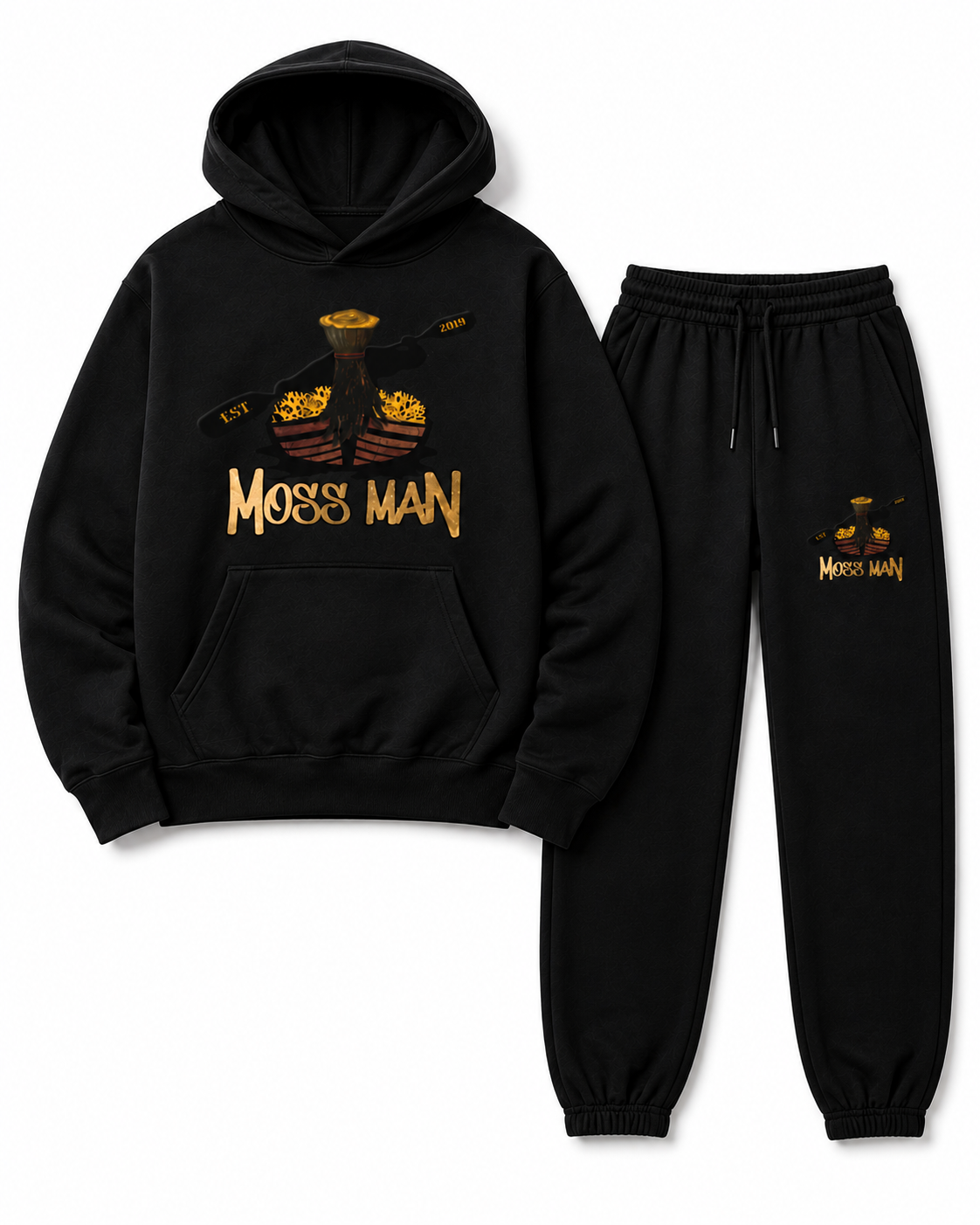 Moss Man Hoodie & Sweatpants Set