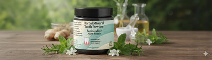 Herbal Mineral Tooth Powder - Fluoride-Free