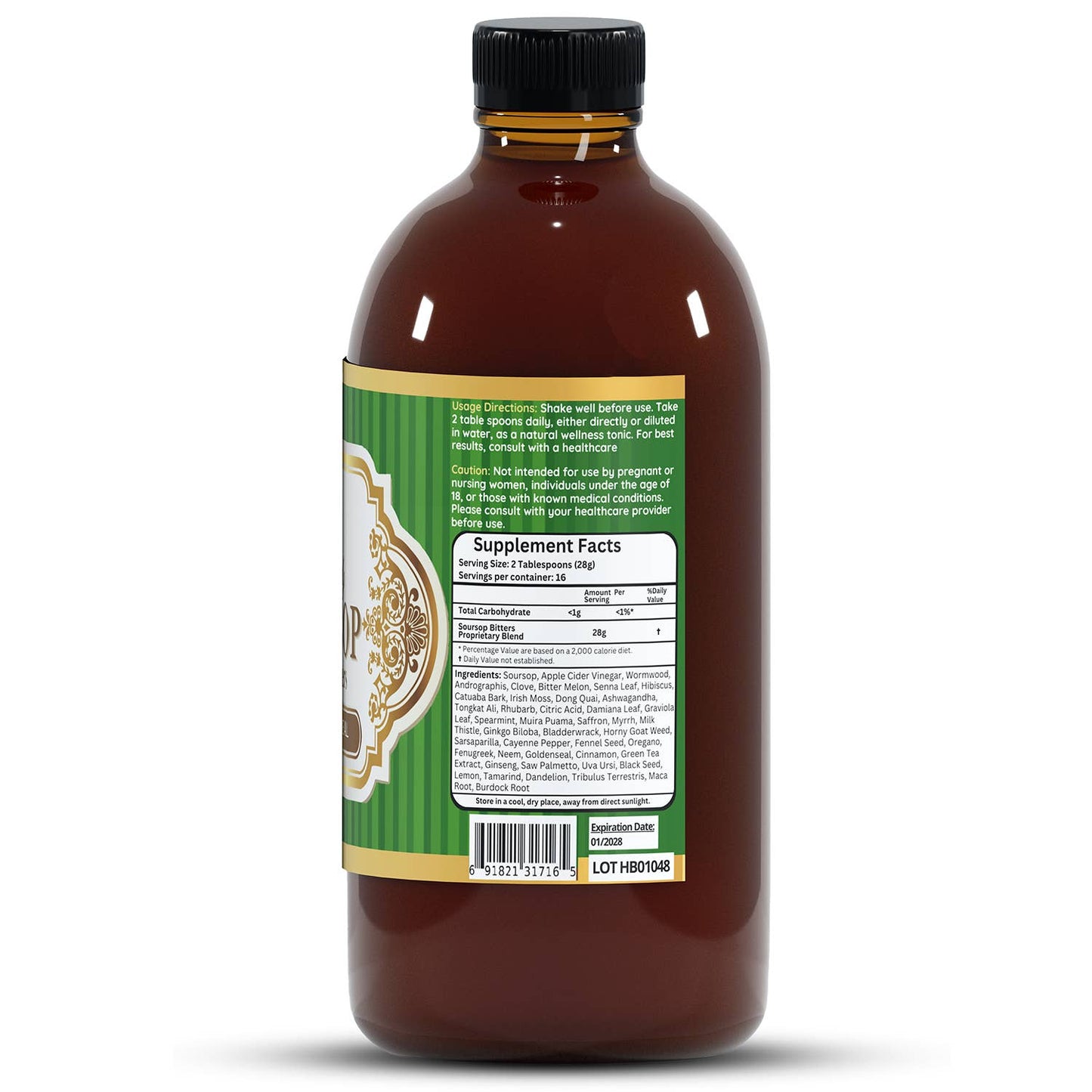 Soursop Bitters 16oz - Botanical Blend