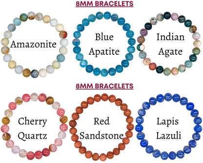 Hematite Bead Bracelet — 8 mm