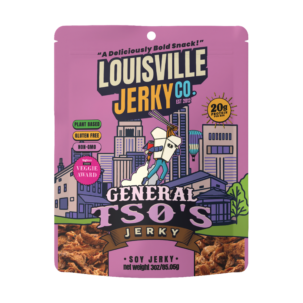 



Vegan & Plant Based General Tso's Jerky 3 oz
