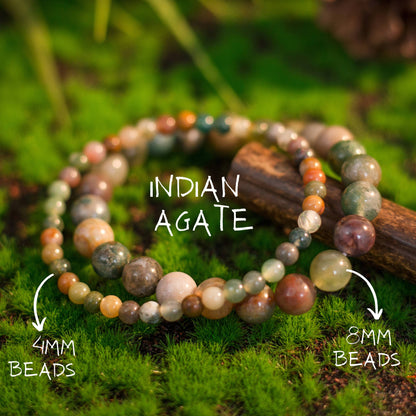 Rose Quartz Bead Bracelet — 8 mm