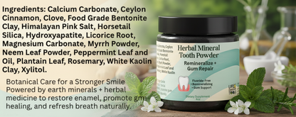 Herbal Mineral Tooth Powder - Fluoride-Free
