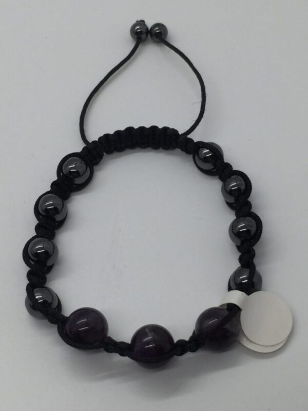 Bracelet - Magnetic Hematite & Amethyst