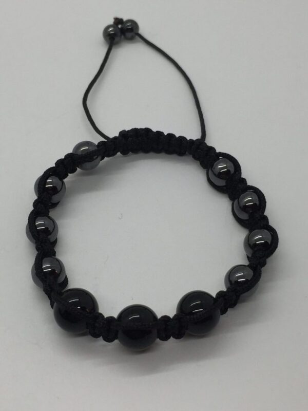 Bracelet - Magnetic Hematite & Black Obsidian