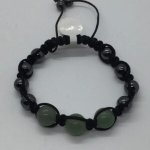 Bracelet - Magnetic Hematite & Green Aventurine