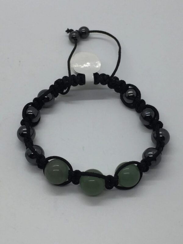 Bracelet - Magnetic Hematite & Green Aventurine